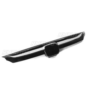 Pour Honda Accord Berline 10ème Génération 2018-2020 4 Portes, Grille de Pare-chocs Avant de Remplacement, Style Fibre de Carbone Brillant 2019 - Product Image 4
