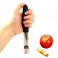 Multicolor roestvrijstalen appelboor, fruit schiller, gekarteld buisje, handmatige fruitpitverwijderaar voor thuiskeuken fruitbereiding
