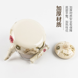 Personalizzazione accettata <span class=keywords><strong>teiera</strong></span> smaltata smaltata su bollitori d'acqua in acciaio - Product Image 3