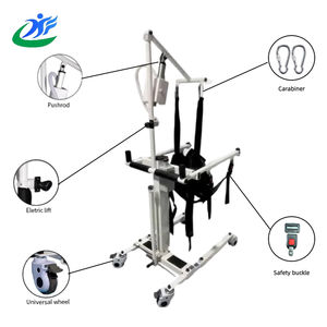 Sit-to-stand elettrico per sedia a rotelle con imbracatura per paziente regolabile in altezza - Product Image 3