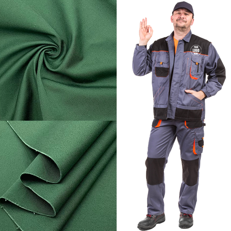 OEM/ODM Ripstop Woven Polyester Cotton Twill Fabric 235GSM Anti-Static Industrial Automotive Workwear Fabric for Shirts