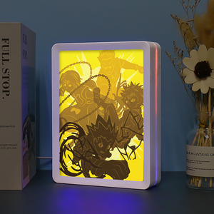 <strong>Hunter</strong> <strong>X</strong> <strong>Hunter</strong> Anime Figure Paper Cut Light Box Custom Picture Frame Plastic 3D Night Light Desk Lamp Home Decor Luxury Gift - Product Image 5