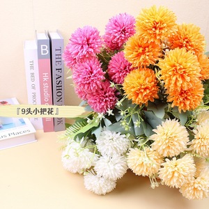 AF15010 fiori artificiali crisantemo palla fiori di seta ortensia <span class=keywords><strong>Bouquet</strong></span> da sposa per casa giardino ufficio festa caffè - Product Image 5