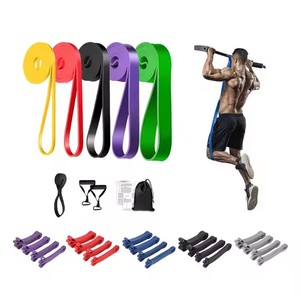 Ensemble de bandes de résistance multi-niveaux - Bandes en boucle robustes de 0,64 cm à 8,4 cm de largeur pour l'étirement et le <span class=keywords><strong>renforcement</strong></span> <span class=keywords><strong>musculaire</strong></span> - Product Image 1