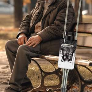 Muestra Gratuita de Muletas para Caminar, Ligeras, Duraderas, Retráctiles, Resistentes, con Mango Ergonómico, Bolsa para Muletas, para Hombres, Mujeres y Personas Mayores - Product Image 4