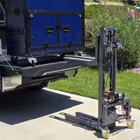 Nouveau chariot élévateur à fourche compact, portable et détachable, 300 kg, 1,6 m, à batterie, pour le levage d'éclairages de scène et de haut-parleurs, et le chargement/déchargement de marchandises