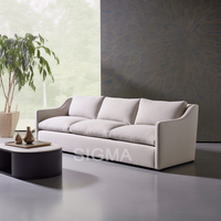 Haut de gamme simplicité luxe patio meubles de jardin canapé en tissu créatif fauteuil moderne canapé rotatif unique