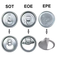 Couvercle en aluminium à ouverture facile, écologique, anti-fuite, pour canettes à petite ouverture