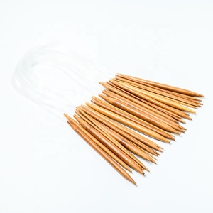 Ensemble de 18 paires de <span class=keywords><strong>aiguilles</strong></span> à tricoter circulaire en bambou, Tube Transparent, 40cm 60cm 80cm de long, griffe à tricoter pour <span class=keywords><strong>chaussettes</strong></span>, chandail - Product Image 3