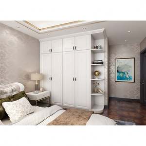 Ventes flash, placards sur mesure, meilleur prix, organisation de rangement pour placard, armoire en bois pour vêtements avec éclairage LED - Product Image 5