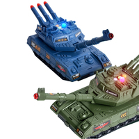 Askeri model morphing depolama oyuncak tank füze tankı savaş ordu ses ve ışık ile 3 arabalar