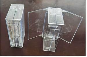 Boîte de rangement transparente double face pour cassettes audio vintage, collection rétro, boîte de présentation - Product Image 3