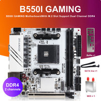 Mainboard JGINYUE B550I GAMING AM4 DDR4 Mini ITX Mendukung Prosesor Seri AM4 4000 5000