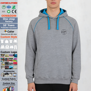 <span class=keywords><strong>Patchwork</strong></span> en vrac personnalisé de haute qualité pour hommes 100 coton sweats à capuche gris éponge français 3 D broderie Logo couleur bloc hommes tenues - Product Image 1