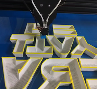 Machine d'impression 3D la plus populaire pour la fabrication de lettres et de modèles en aluminium, TPU, PETG, ABS, PLA, et autres filaments plastiques