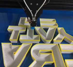 Mesin Printer <span class=keywords><strong>3D</strong></span> Model Huruf Tanda Plastik Filamen TPU PETG ABS PLA Ekstruder Palet Aluminium Paling Populer - Product Image 4