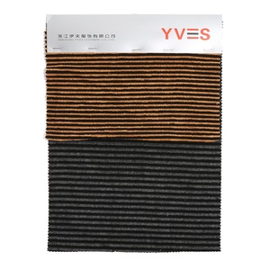 Fil à tricoter polyvalent en rayonne de polyester tr personnalisé, rayures teintées, tissus en velours extensible pour vêtements - Product Image 4
