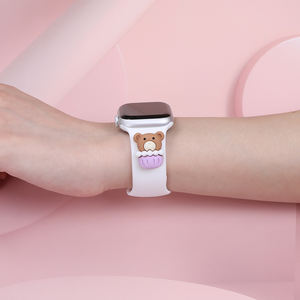 Correa de Goma para <span class=keywords><strong>Apple</strong></span> <span class=keywords><strong>Watch</strong></span> Ultra, Brazalete de Silicona con Decoración de Muñecas 3D, 49mm, 45mm para Niños - Product Image 6