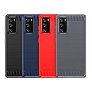 Удобный матовый чехол для телефона Samsung S20 Lite S1 S22 <span class=keywords><strong>Plus</strong></span> S23 ударопрочный гибкий чехол из ТПУ для сотового телефона из углеродного волокна - Product Image 4