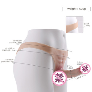 Pantalon en cuir de silicone pour pénis érotique lesbien de <span class=keywords><strong>style</strong></span> baron B gastro-intestinal Fabricant de produits pour adultes - Product Image 5