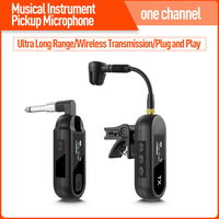 Wholesale Wireless Saxophone Condenser Microphone System Receiver and Transmitter Instrument Set