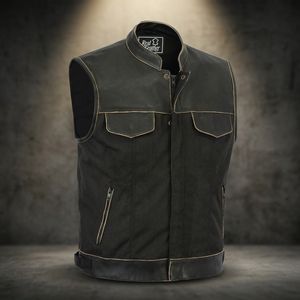 Gilet de motard en cuir véritable imperméable pour homme, vêtement d'extérieur décontracté et respirant pour l'hiver, personnalisable OEM, haute qualité - Product Image 3