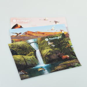 OEM/ODM Chiffon en microfibre personnalisé <span class=keywords><strong>pour</strong></span> écran, nettoyage des <span class=keywords><strong>lunettes</strong></span> de soleil, transfert de chaleur, impression de logo, produits d'entretien des <span class=keywords><strong>lunettes</strong></span> - Product Image 2