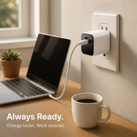 Chargeur rapide Type-C 45W ignifuge avec écran TFT, adaptateur mural PD prise UE pour smartphone, tablette, ordinateur portable, appareil photo, chargeur de voyage compact