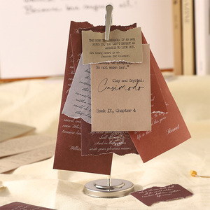 30 feuilles/paquet, série de citations d'amour, chef-d'œuvre littéraire, thème de manuscrit, autocollants anglais faits à la main, matériel pour carnet - Product Image 2