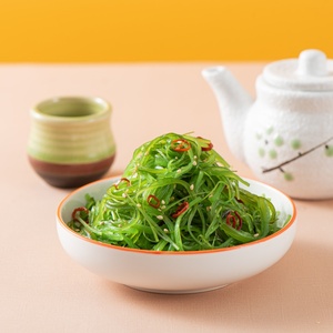 Salade d'algues Wakame assaisonnées sans colorants, verte, style <span class=keywords><strong>Izakaya</strong></span> japonais, apéritif, certifiée IFS, conditionnement en vrac pour le commerce - Product Image 4