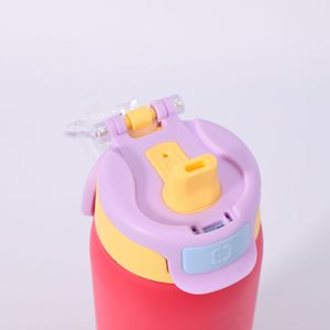 Gourde isotherme en acier inoxydable 2-en-1 de 22oz/32oz avec couvercle à double ouverture (paille et ouverture directe) – Tasse de sport portable pour la gym - Product Image 2
