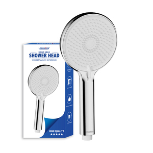 <span class=keywords><strong>Soffione</strong></span> doccia ad alta pressione con 5 getti, <span class=keywords><strong>soffione</strong></span> doccia potente con <span class=keywords><strong>risparmio</strong></span> <span class=keywords><strong>idrico</strong></span>, <span class=keywords><strong>soffione</strong></span> doccia manuale cromato - Product Image 1