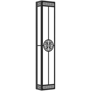Lámpara de Pared Exterior Impermeable de Estilo Chino, Lámpara de Patio de Acero Inoxidable IP65 para Entrada de Jardín o Villa, Blanco Cálido 3000K - Product Image 3