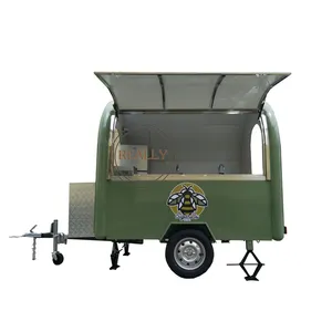 Мобильные кухонные грузовики для мороженого, трейлер для еды, тележка для хот-догов