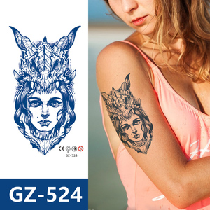 Tatuaje Semipermanente Serie GZ, Diseño Floral, Tatuaje Temporal de Larga Duración, Adhesivo de Tatuaje Sexy para <span class=keywords><strong>Pecho</strong></span> y Brazo - Product Image 4