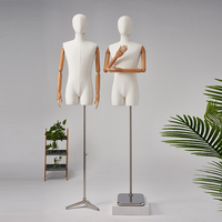 Maniquí de Estilo Coreano para Trajes de Hombre, Modelo de Exhibición para Escaparates de Tiendas de Ropa, Maniquí de Fibra de Vidrio de Medio Cuerpo Superior