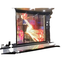 Pantalla LED Holográfica 3D para Ventanas Interiores, Pantalla Transparente P6.25, Publicidad Transparente, Letrero LED Publicitario P6.25