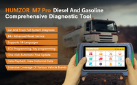 HUMZOR 7" Original M7 HD Pro, Sistema Completo de Diagnóstico, Reinicio de Servicio, Programación de ECU y Llaves, Escáner OBD2 para Autos y Camiones de 12V y 24V
