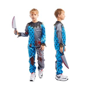 Disfraz de payaso asesino sangrante para niños, disfraz espeluznante, monos, Halloween, Carnaval, fiesta, Cosplay, mascarada - Product Image 4