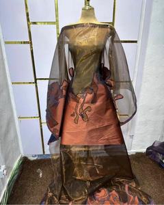 2025 di alta qualità <span class=keywords><strong>in</strong></span> poliestere <span class=keywords><strong>Organza</strong></span> africana Jacquard broccato tessuto per le donne bel vestito - Product Image 3