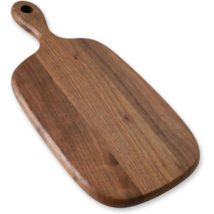 Planche à découper en bois de noyer noir avec poignée, plateau rectangulaire en bois massif pour steak, planche à découper pour légumes domestique - Product Image 5