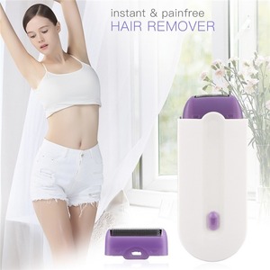 Epilatore Femminile Indolore, Dispositivo per la Rimozione dei <span class=keywords><strong>Peli</strong></span>, Ricarica USB, Rasoio per Corpo, Viso, Gambe e Zona Bikini, Macchina per la Depilazione, Trimmer per <span class=keywords><strong>Peli</strong></span> - Product Image 2