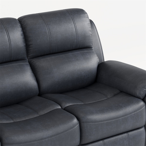Sofá Cama <span class=keywords><strong>Reclinable</strong></span> Manual de Lujo Personalizable de <span class=keywords><strong>3</strong></span> <span class=keywords><strong>Plazas</strong></span> para Sala de Estar en Tela Transpirable con Mesa Desplegable, USB y Cargador Inalámbrico - Product Image 6