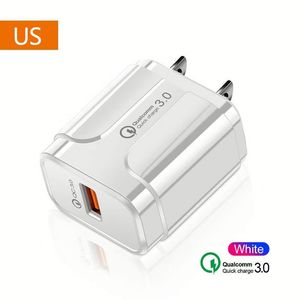 Chargeur rapide 2025 QC3.0 pour téléphone portable, 18W, prise US/EU, chargeur mural rapide pour iPhone pour Huawei - Product Image 4