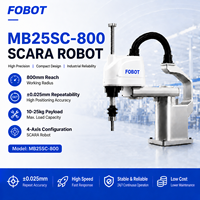 Robot SCARA FOBOT con Capacidad de Carga de 25 kg, Brazo Robótico de 4 Ejes y Alcance de 800 mm, Robot Industrial de Servicio Pesado para Clasificación, Manipulación y Ensamblaje, Precio de Fábrica