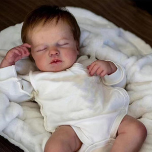 Poupées de réincarnation magnifiques de 20 pouces, qui peuvent changer de vêtements, et poupées souples simulées pour bébés de réincarnation, vente en gros - Product Image 4