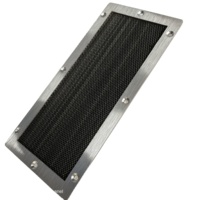 Panel de Ventilación Cuadrado para Exteriores de Aluminio y Acero Inoxidable con Protección Electromagnética