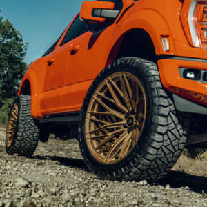 Ruedas de camión forjadas HT 20-24 pulgadas bronce cóncavo profundo 5 6 8 Lug Custom Offset Monoblock 6061-T6 para Jeep Wrangler JK JL JT SUV - Product Image 1