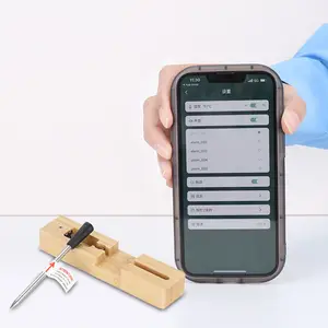 Termômetro inteligente de carne, termômetro sem fio para churrasco, cozinha inteligente, com controle por app, para medir temperatura, carne frita