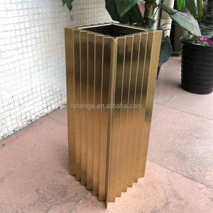 กระถางปลูกต้นไม้ขนาดใหญ่หรูหรา สำหรับใช้ภายในและภายนอกอาคาร ดีไซน์สร้างสรรค์ ทรงสูง วางพื้น เหมาะสำหรับตกแต่งสวน ขายดีสำหรับโรงแรม - Product Image 2